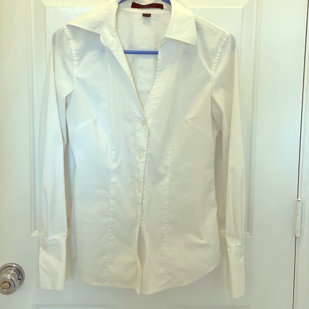 Express White Button-Down